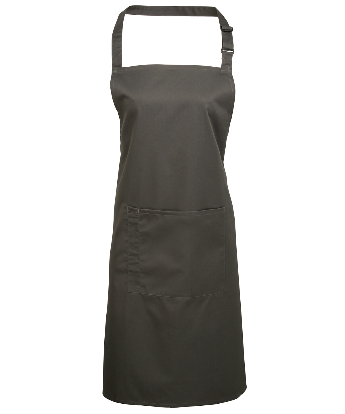 Basic Bib Apron with Pocket - Dark Grey